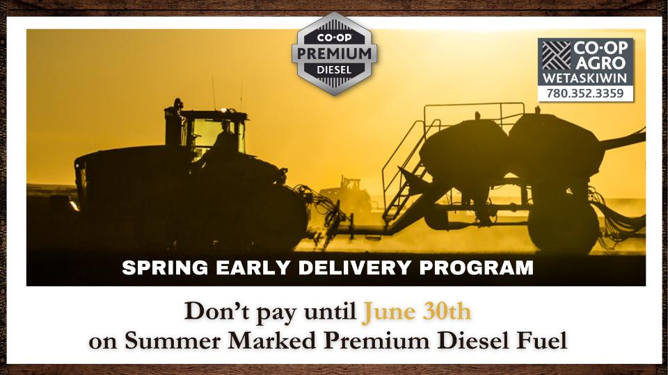 Spring Early Delivery Program Wetaskiwin Coop